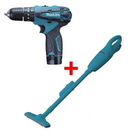 DF330DWE  Makita Akumulatorski odvijač šrafilica  + CL100DZX Usisivač 